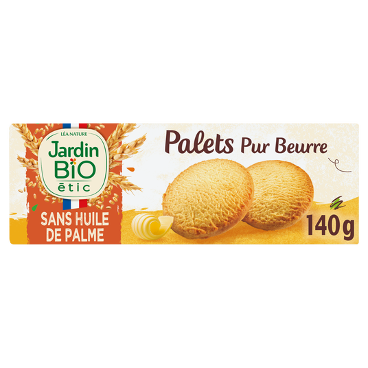 Palets Pur Beurre Jardin Bio tic Sachet De 140g Palets Pur Beurre Jardin Bio tic Sachet De 140g