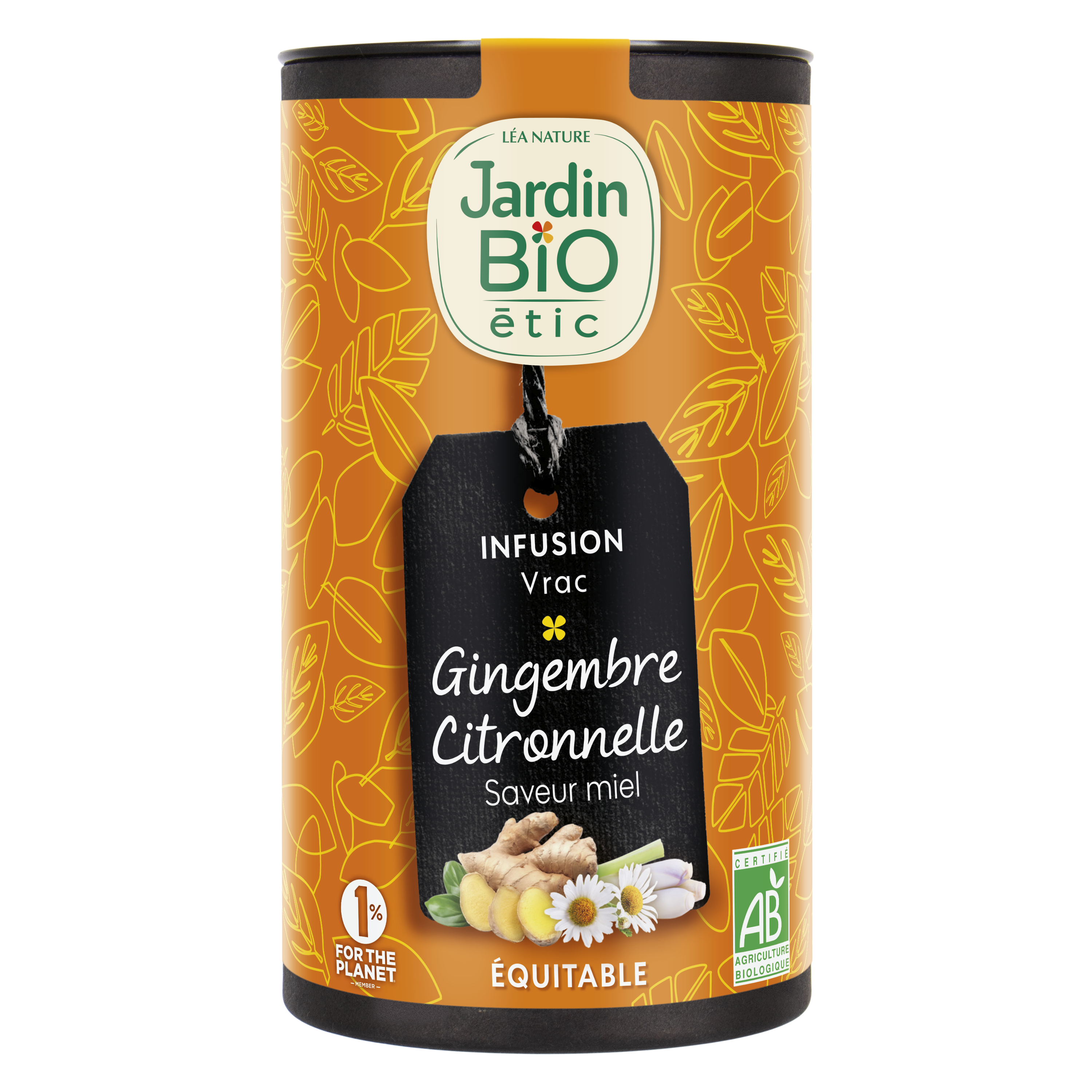 Direct Usine - Infusion vrac Gingembre Citronnelle saveur miel - bio - JARDIN BIO