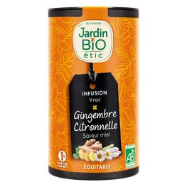 Direct Usine - Infusion vrac Gingembre Citronnelle saveur miel - bio - JARDIN BIO