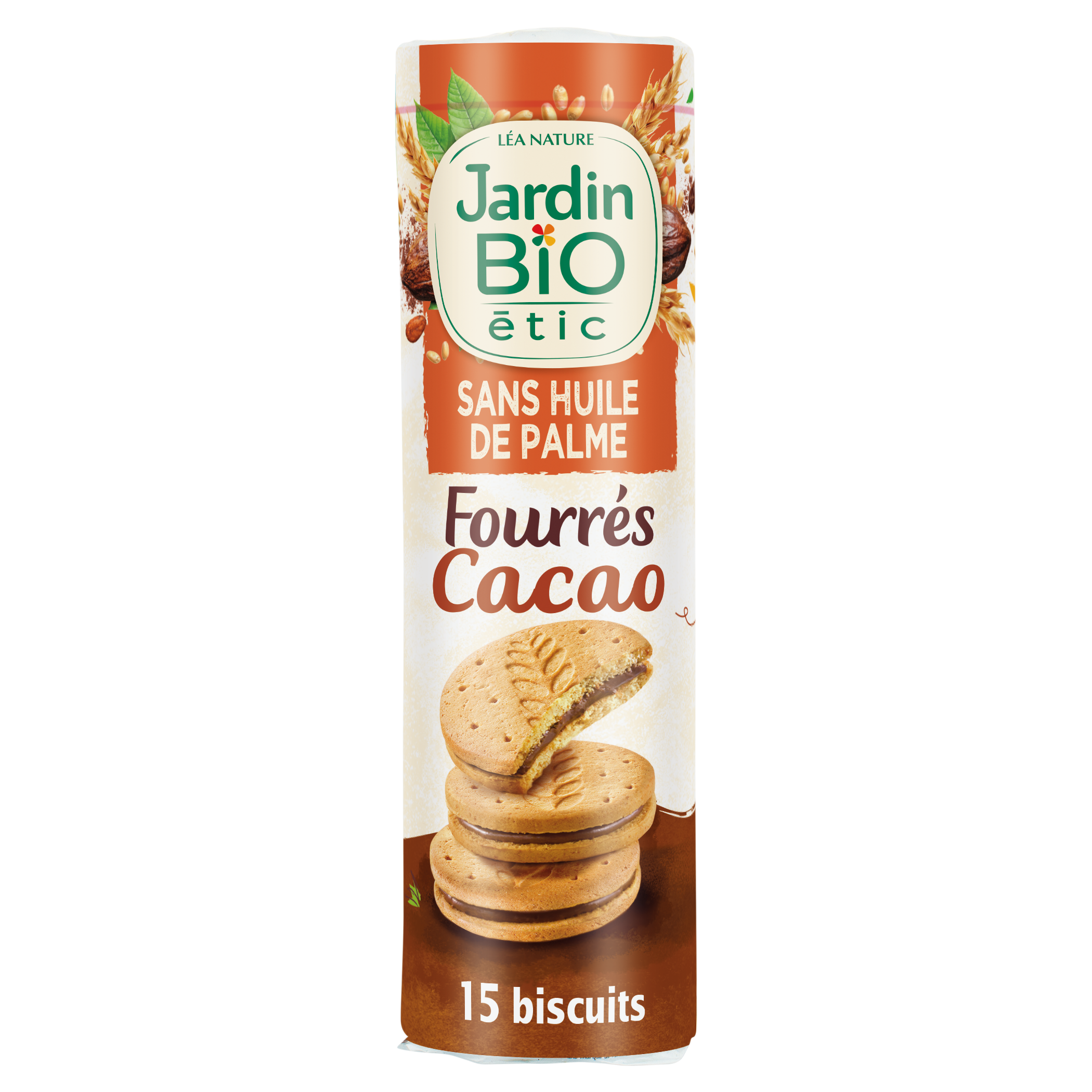 Biscuits Fourrés Cacao - JARDIN BIO