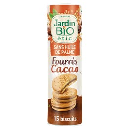 Biscuits Fourrés Cacao - JARDIN BIO