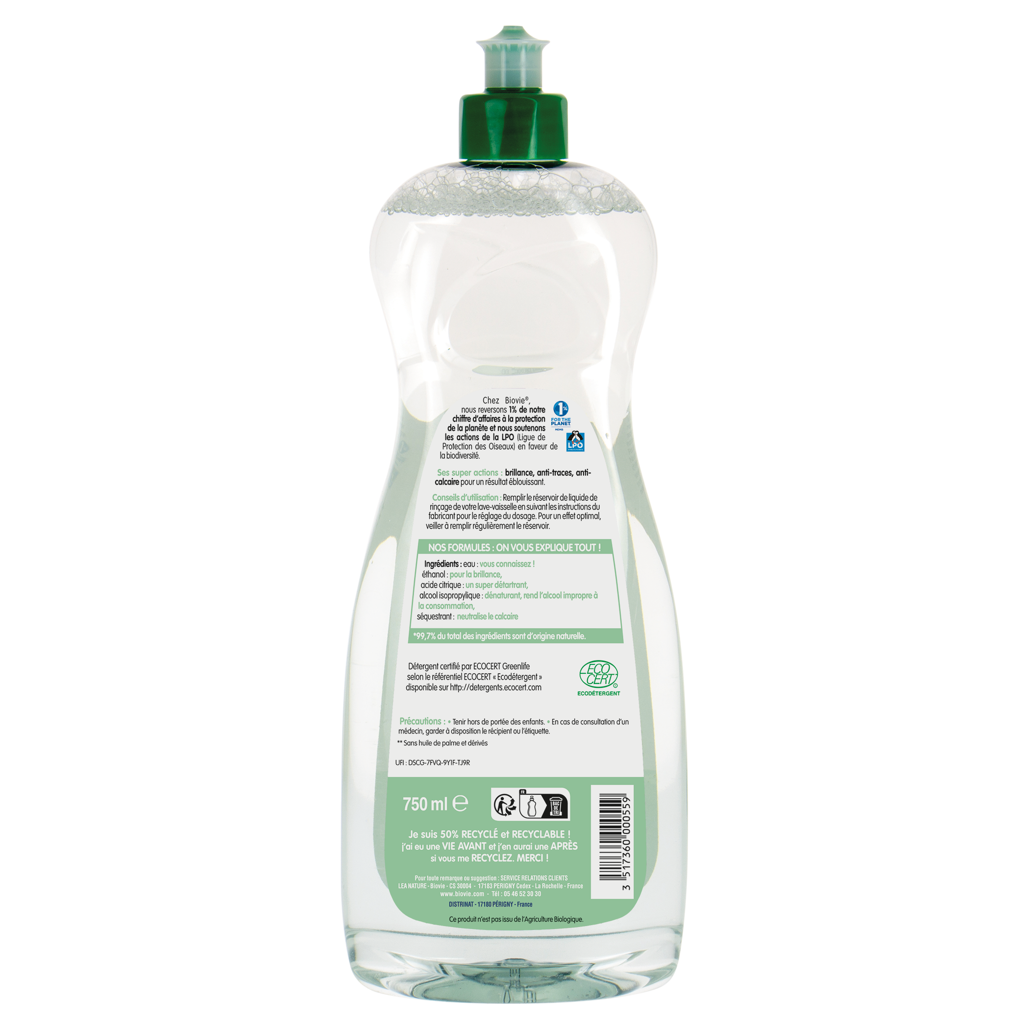 Vente Liquide de rinçage lave-vaisselle à l'huile essentielle de menthe -  Vaisselle machine
