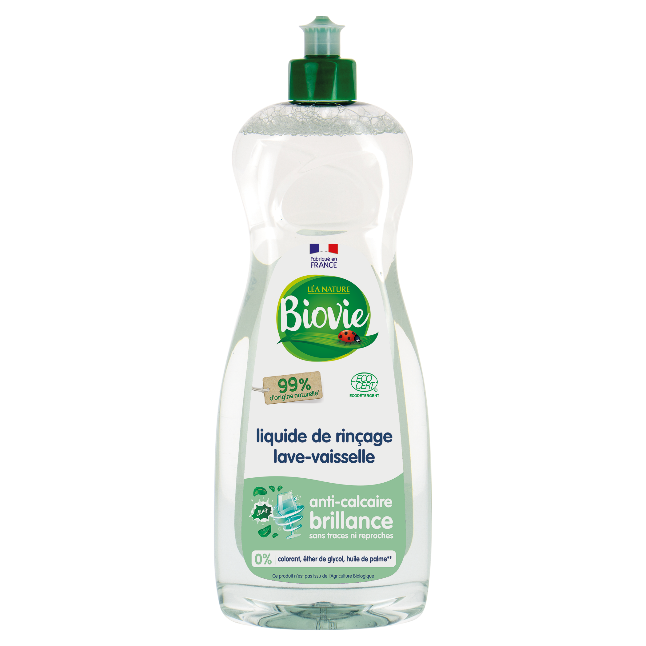 Liquide de rinçage lave-vaisselle à l'huile essentielle de menthe - BIOVIE