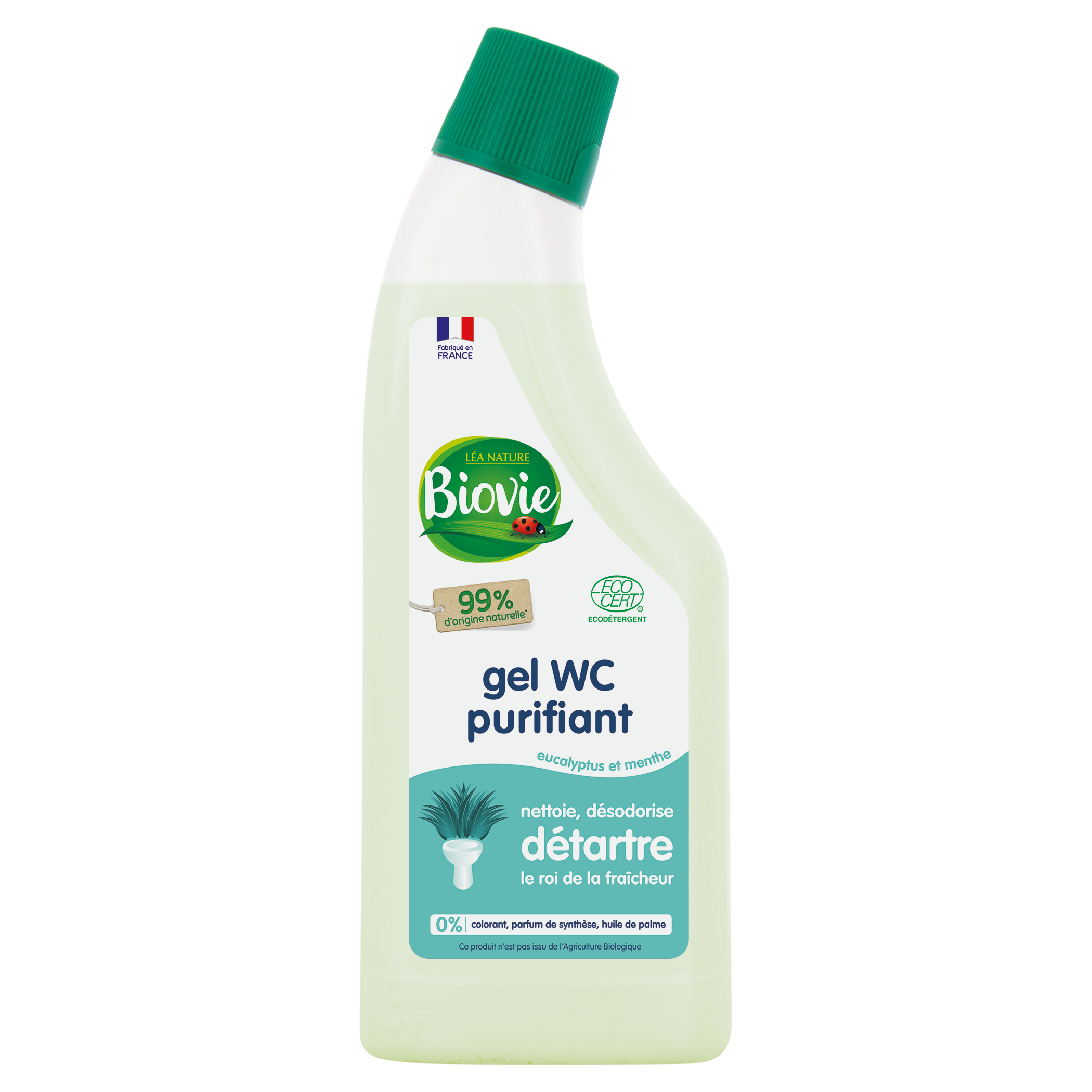 Gel WC purifiant à l'huile essentielle d'eucalyptus - BIOVIE