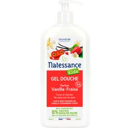 Gel douche corps et cheveux Kids Vanille-Fraise - NATESSANCE