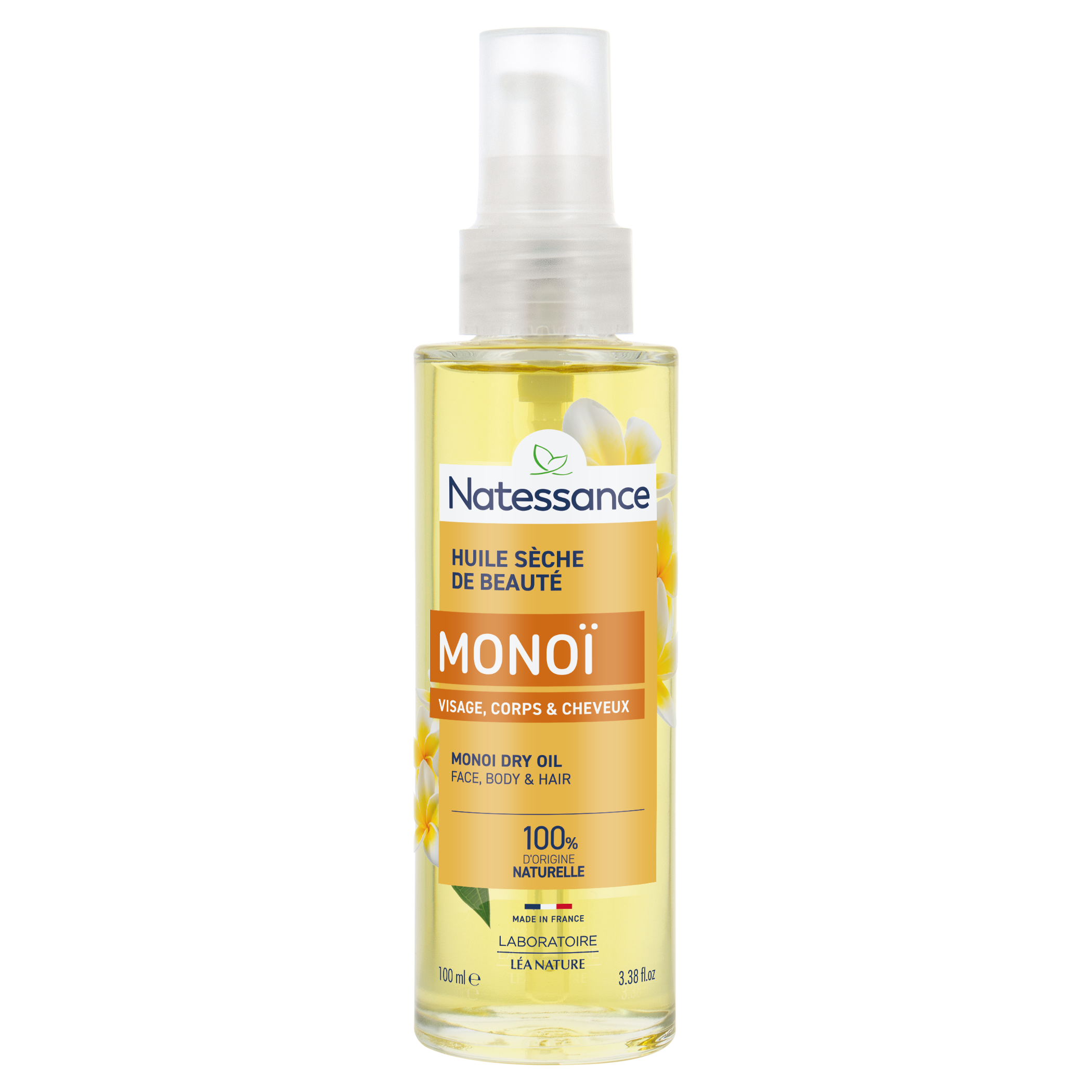 Huile sèche monoï - 100ml - NATESSANCE