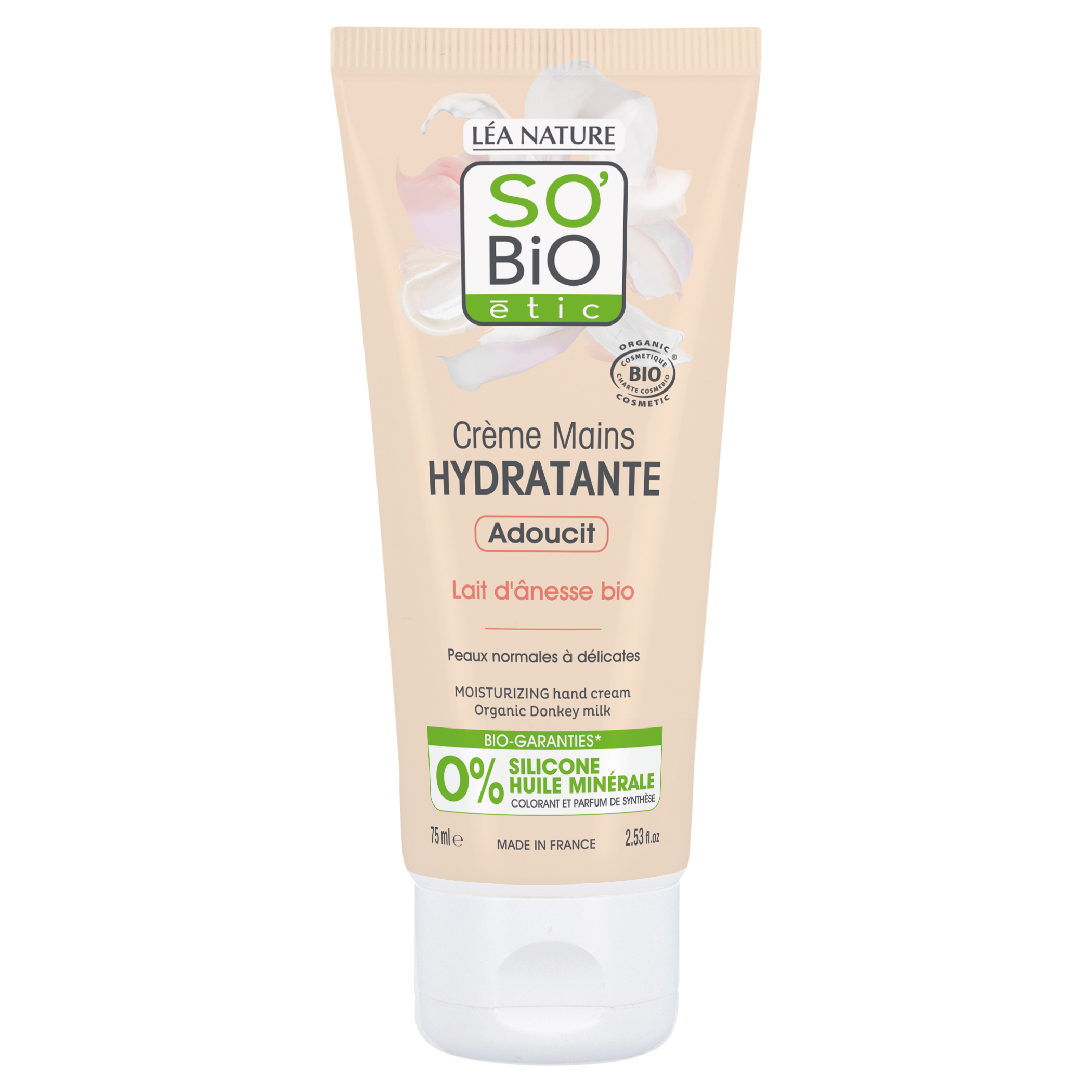 Crème caresse hydratante main - Mon lait d'ânesse  - SO BIO ETIC