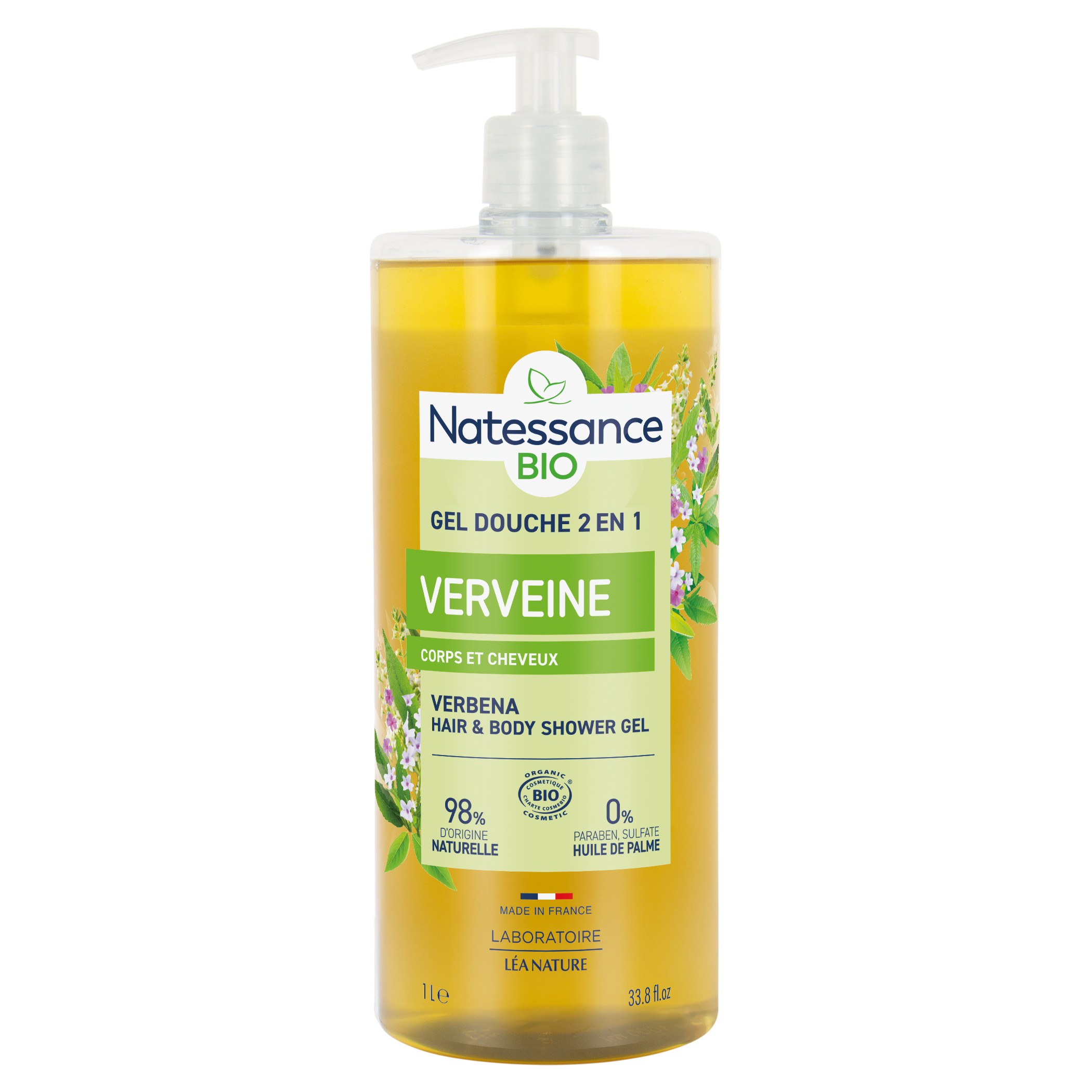 Shampooing-douche Verveine Citronnée - NATESSANCE