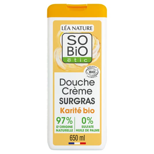 boho cosmetics Douche crème surgras à l'huile de Karité bio - 650ml - SO'BiO étic