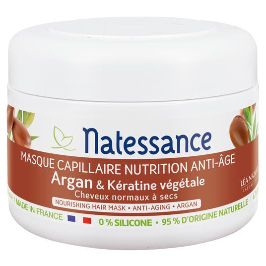 boho cosmetics Masque capillaire Argan et Kératine végétale - Natessance