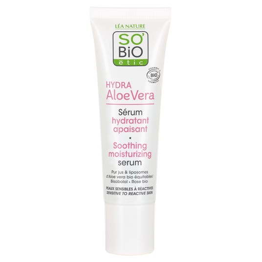 boho cosmetics Sérum hydratant Haute tolérance Aloe Vera - So'BiO étic