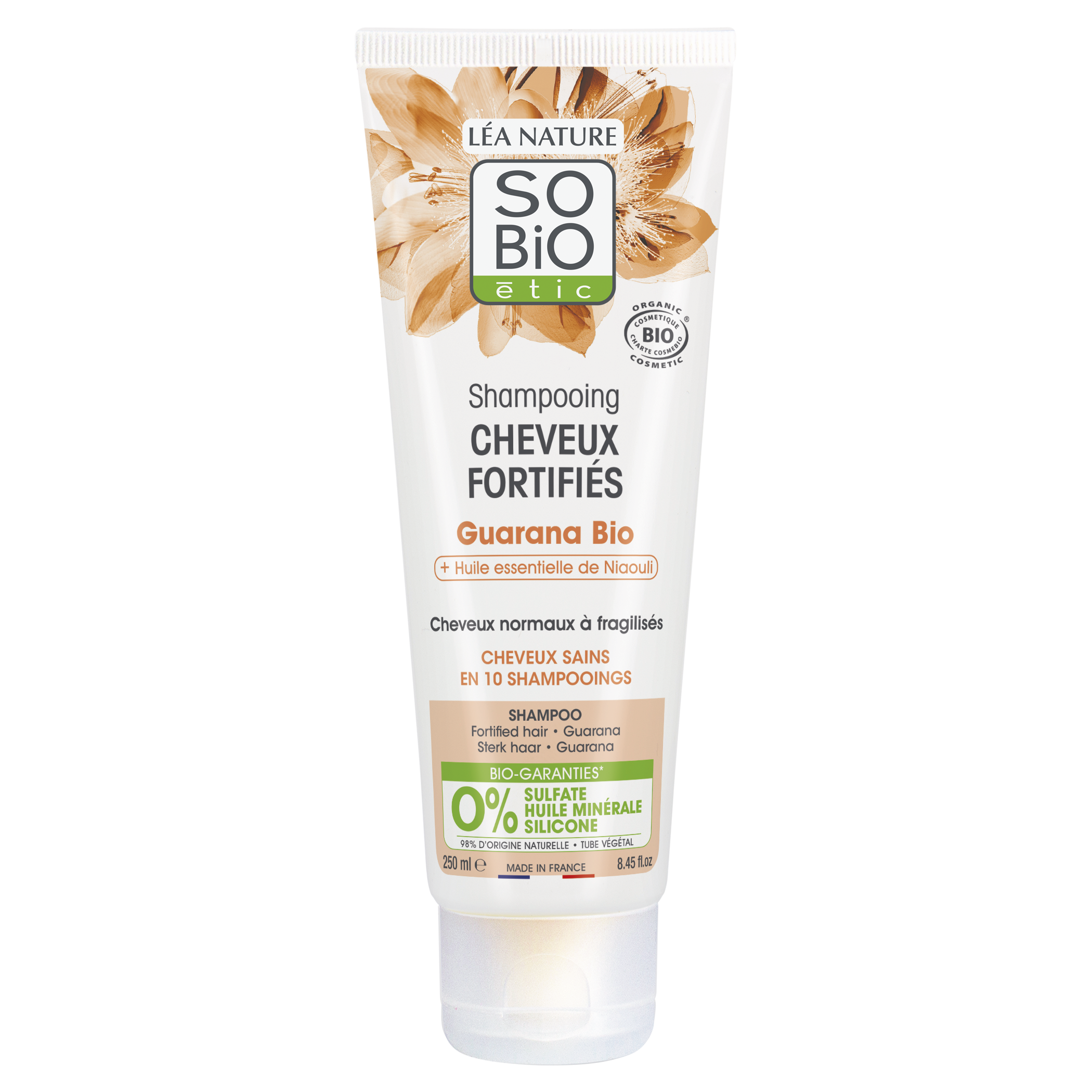 Shampooing Cheveux Fortifiés Guarana et Niaouli  - SO BIO ETIC