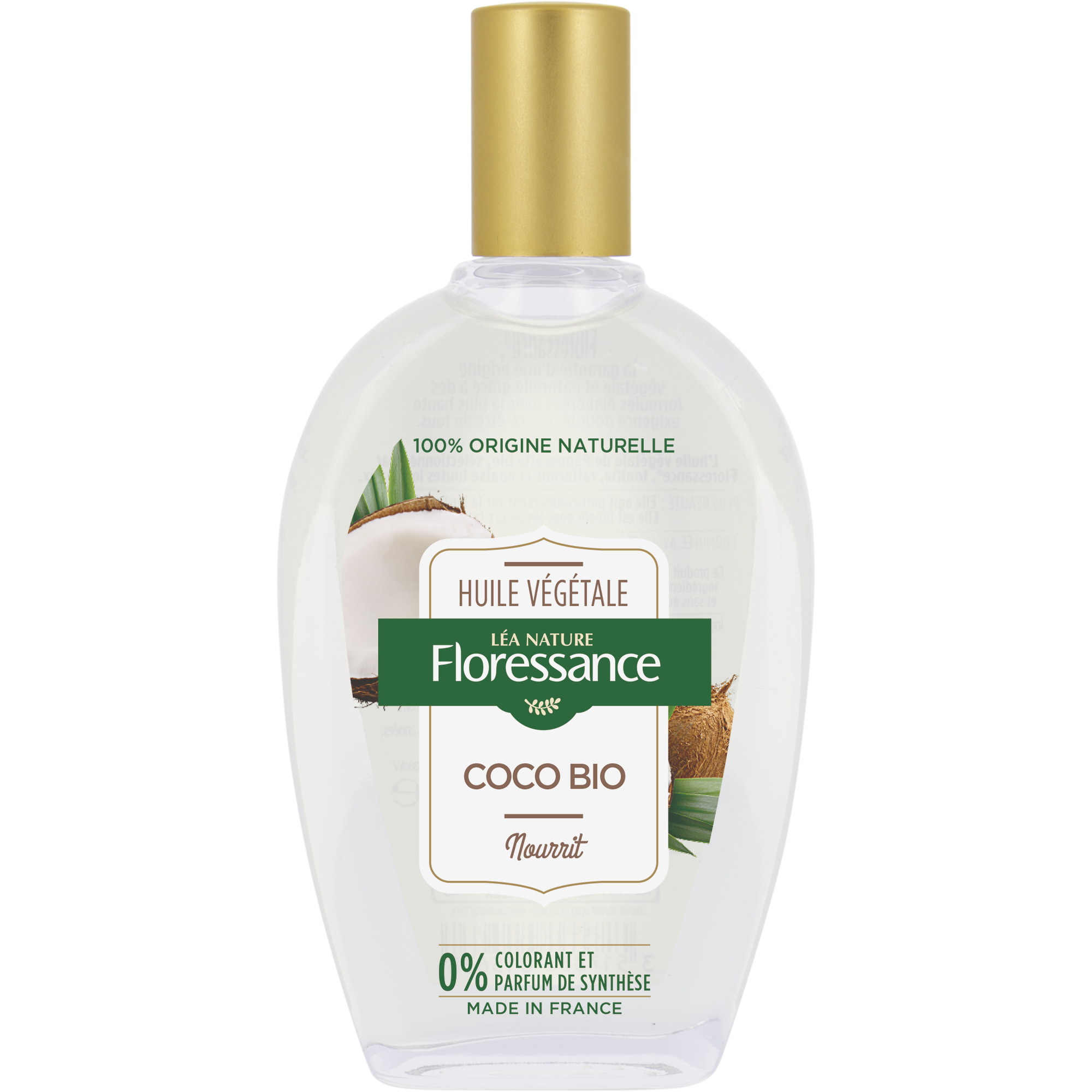 Huile végétale Coco bio - FLORESSANCE