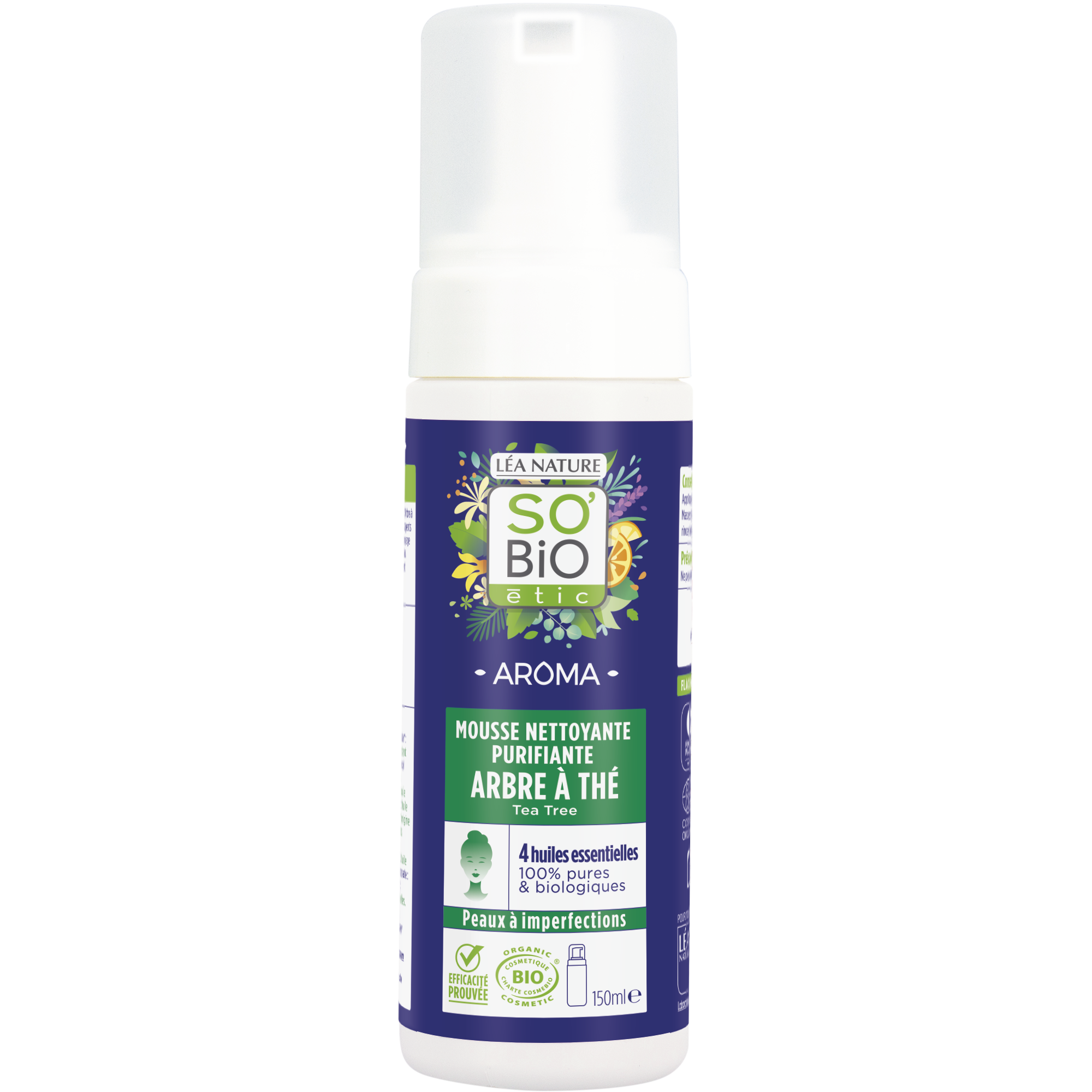 Mousse nettoyante purifiante Arbre à thé - SO BIO ETIC