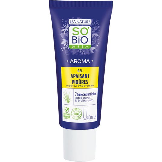 boho cosmetics Gel apaisant piqûres au pur jus Aloe Vera + 7 huiles essentielles - So'BiO étic