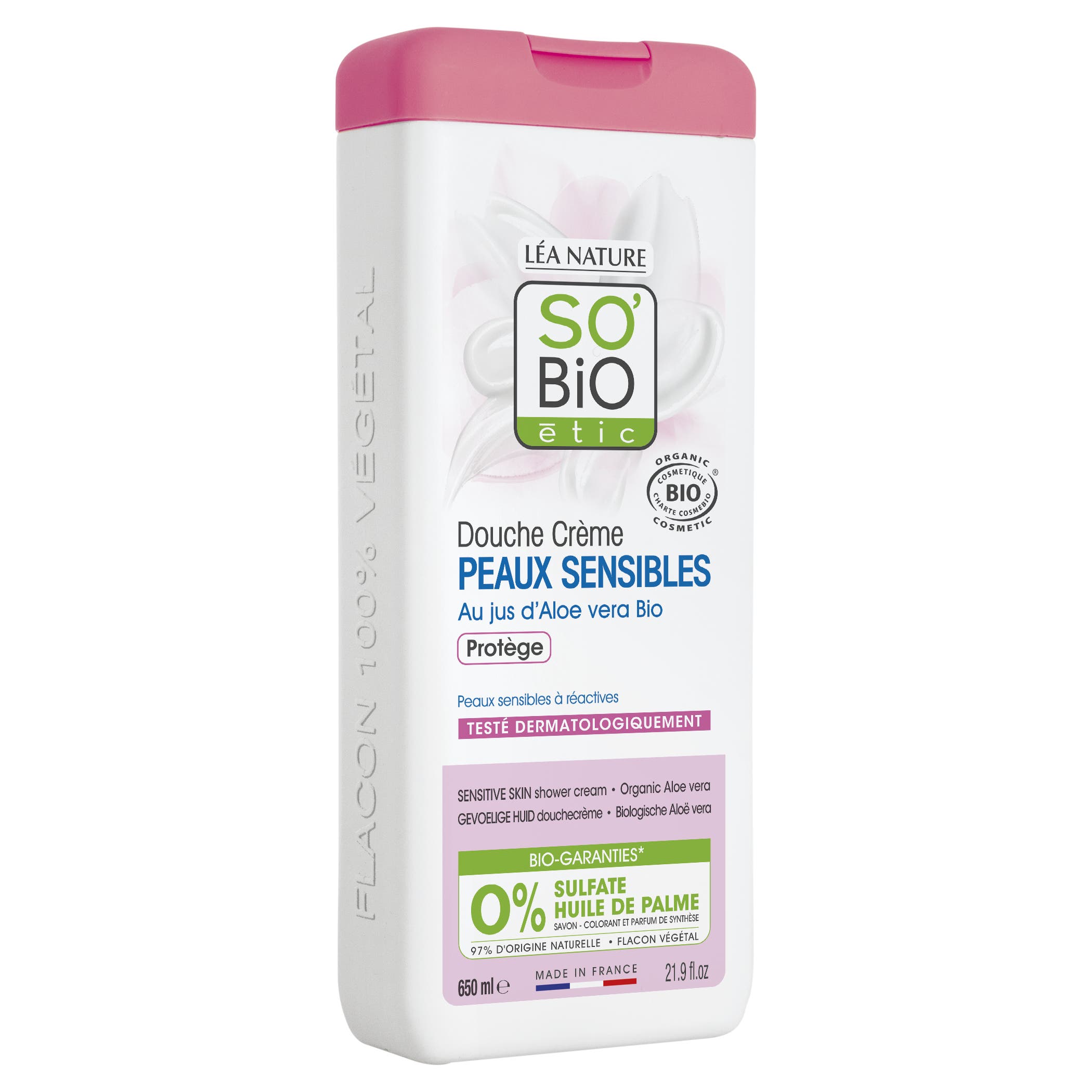 Douche crème peaux sensibles à l'Aloe vera - SO BIO ETIC