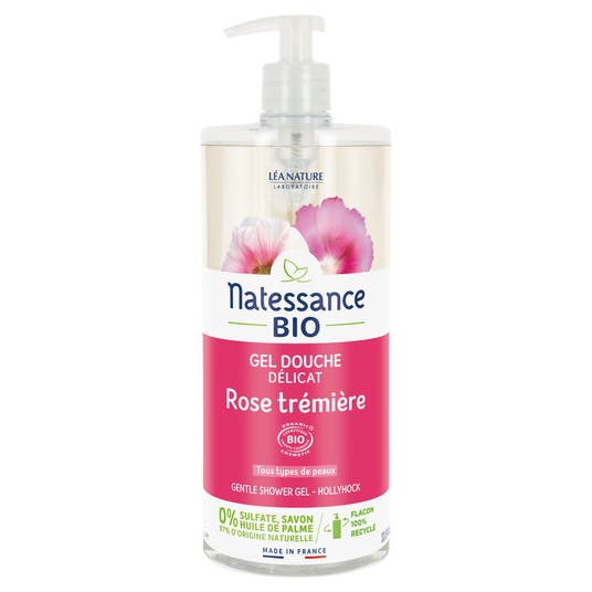 boho cosmetics Gel douche délicat Rose trémière