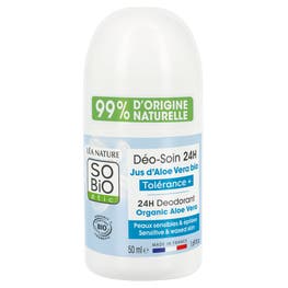 Déo-soin rechargeable Tolérance + Aloe Vera bio - SO BIO ETIC