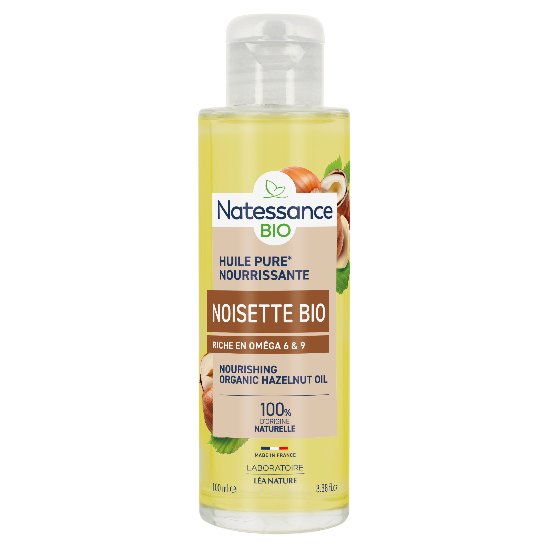 Huile Pure Nourrissante Noisette Bio  - NATESSANCE