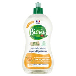 Liquide vaisselle et mains aux huiles essentielles d'agrumes bio - BIOVIE