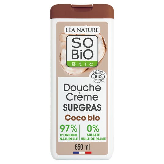 boho cosmetics Vente Douche crème surgras à l'huile de Coco Bio - 650 ml - Douches