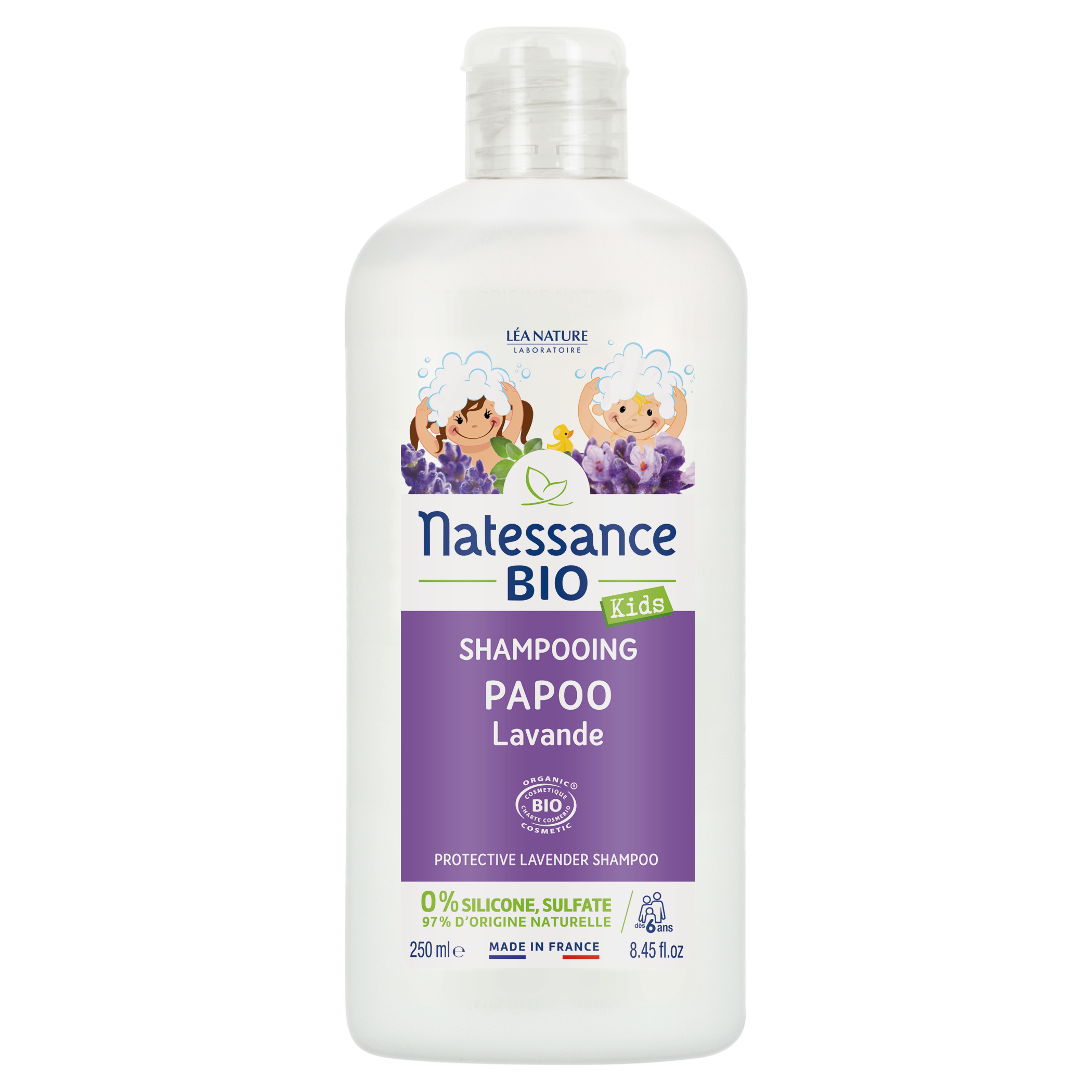 Shampooing protecteur Papoo Lavande - NATESSANCE
