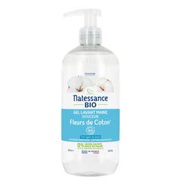 Gel lavant mains Douceur Fleurs de coton - 500ml - NATESSANCE