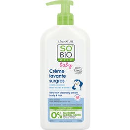 Crème lavante surgras - 500ml - SO BIO ETIC