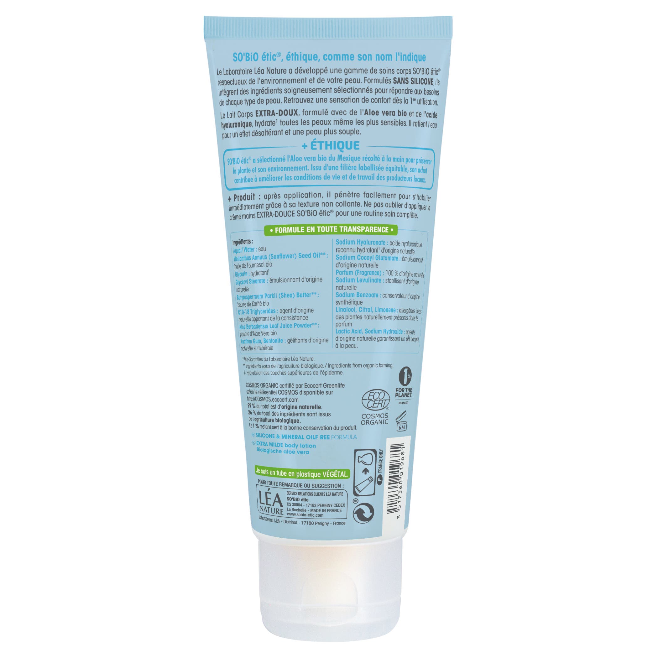 Lait Corps Extra-Doux Aloe Vera Bio - SO BIO ETIC