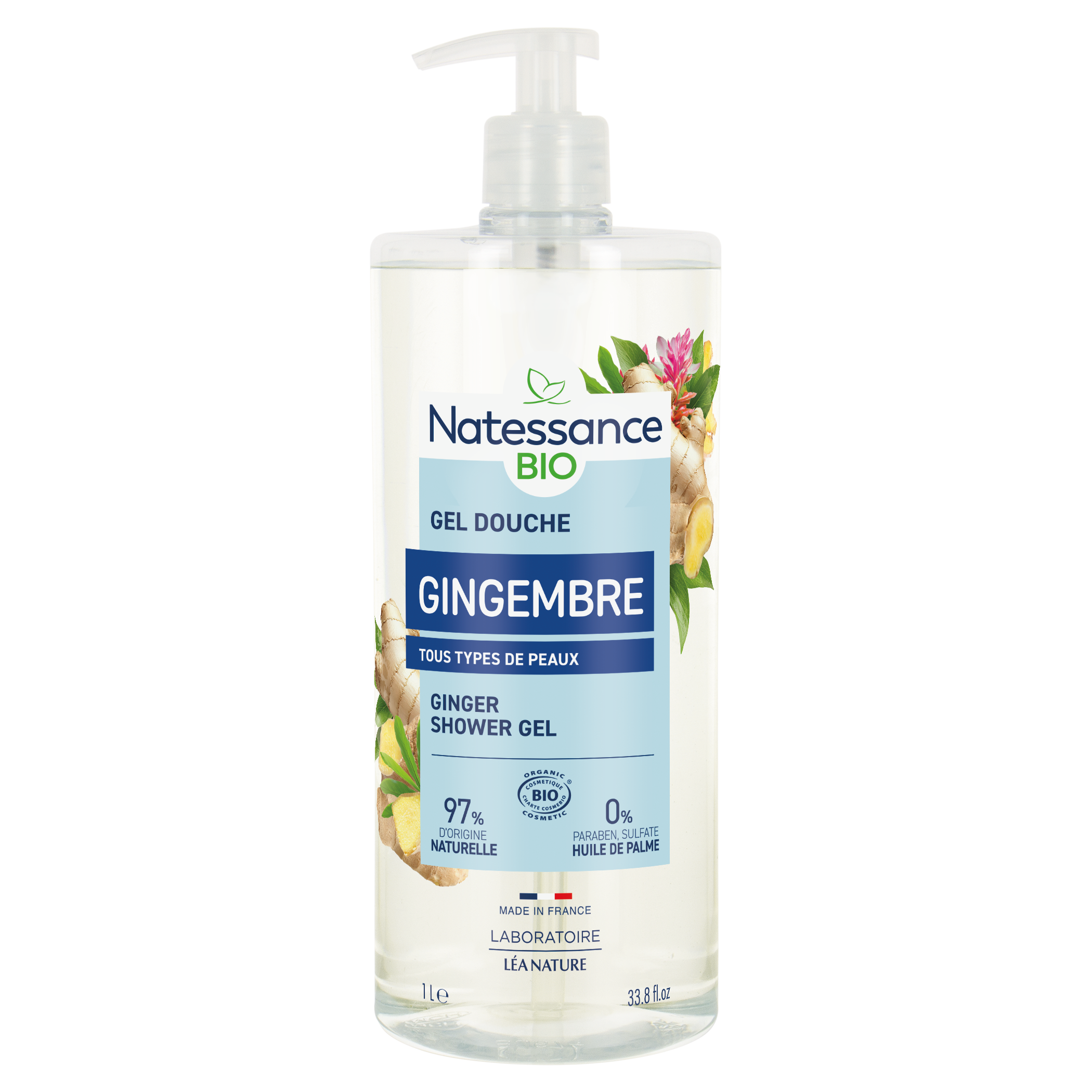 Gel douche Gingembre - NATESSANCE