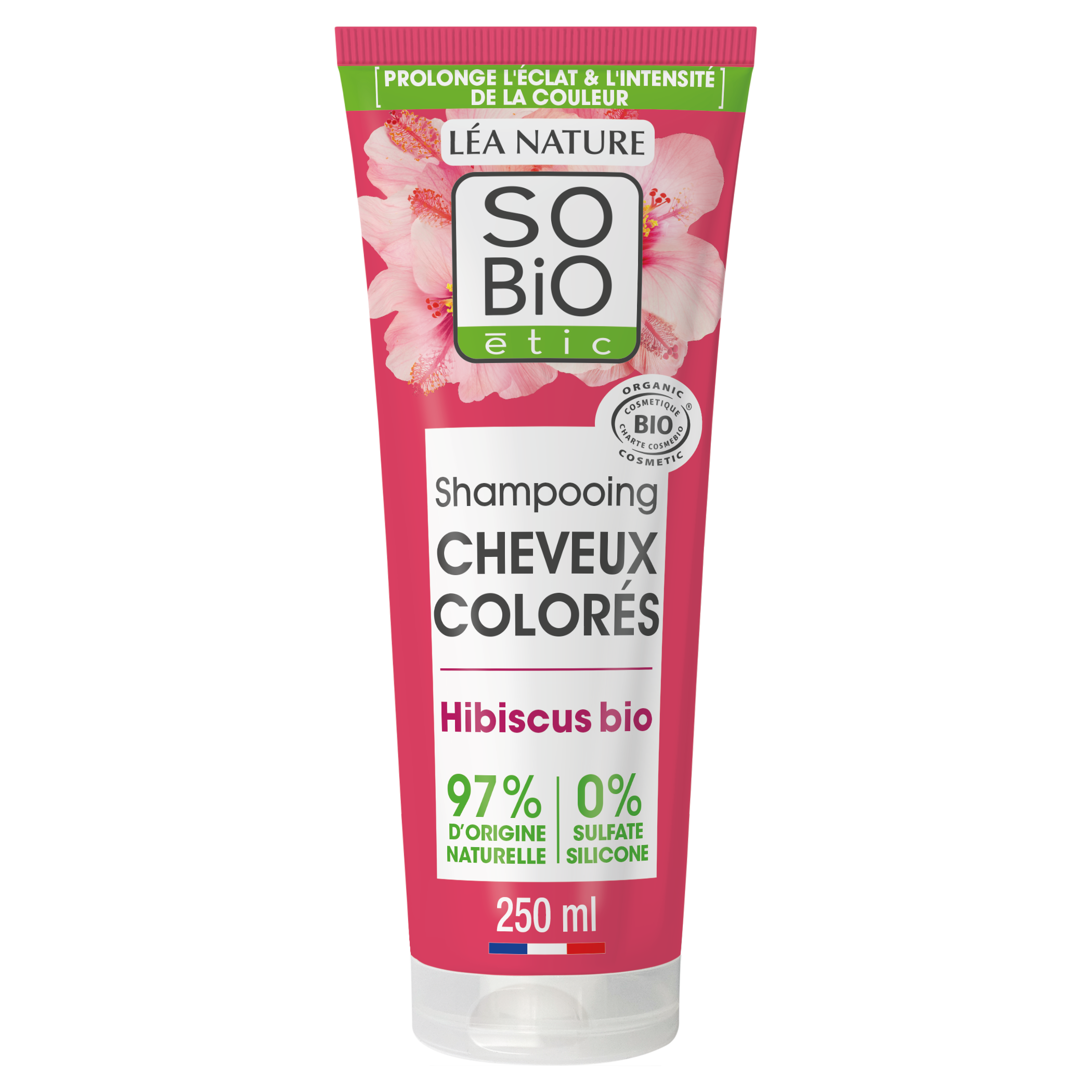 Shampooing Cheveux Colorés Hibiscus Bio - SO BIO ETIC