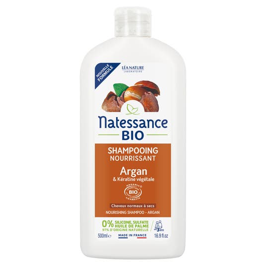 Shampooing nourrissant Argan | Natessance by La Nature Flacon de 500ml Shampooing nourrissant Argan | Natessance by La Nature Flacon de 500ml