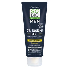 Gel douche Men 3 en 1 Gingembre Bio - SO BIO ETIC