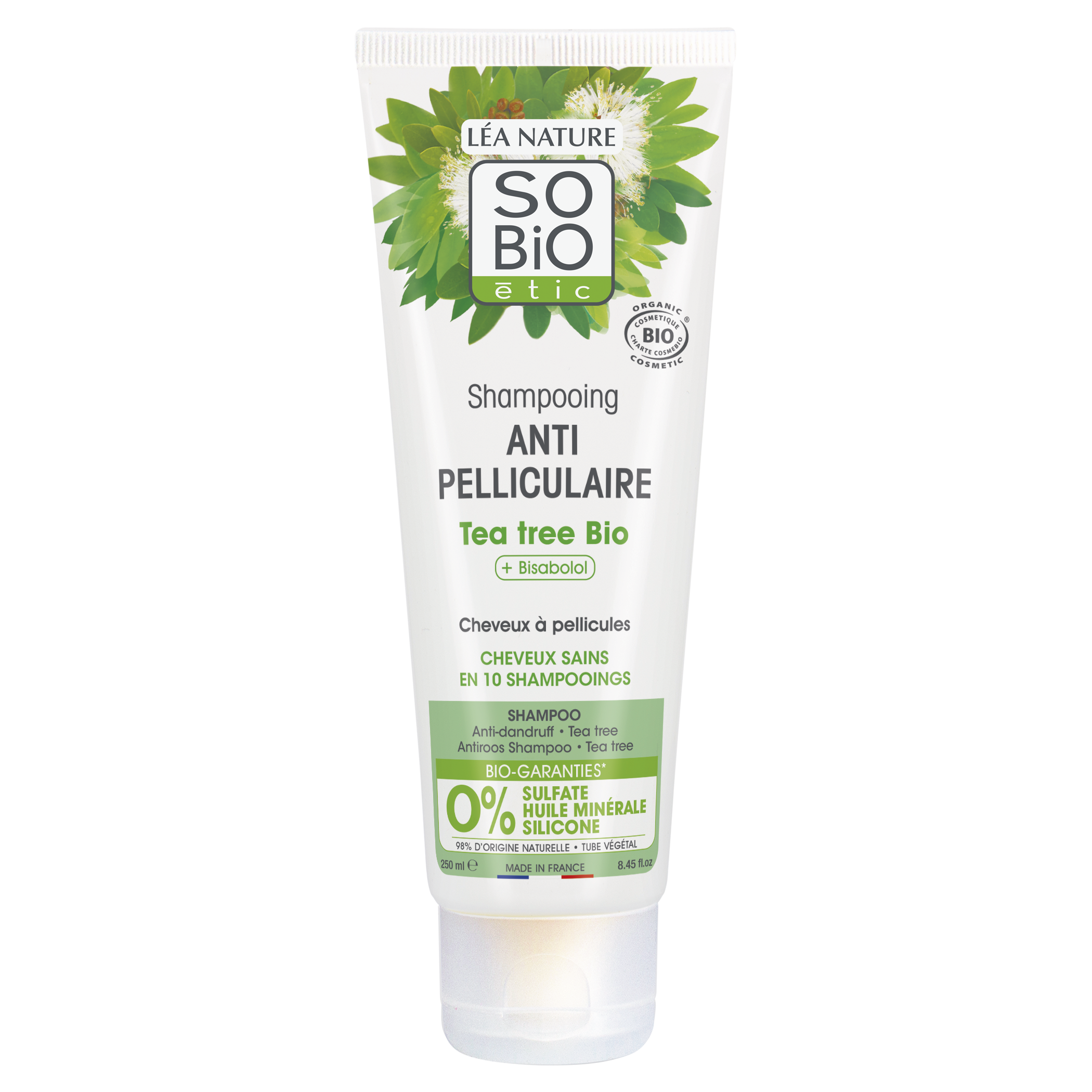 Shampooing anti-pelliculaire Tea tree  - SO BIO ETIC