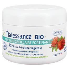 Masque capillaire fortifiant Ricin Bio & Kératine végétale - NATESSANCE