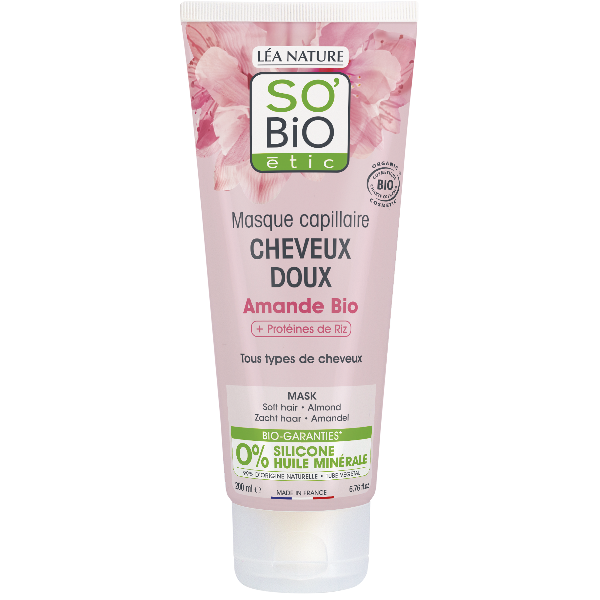 Masque capillaire Cheveux doux Amande - SO BIO ETIC