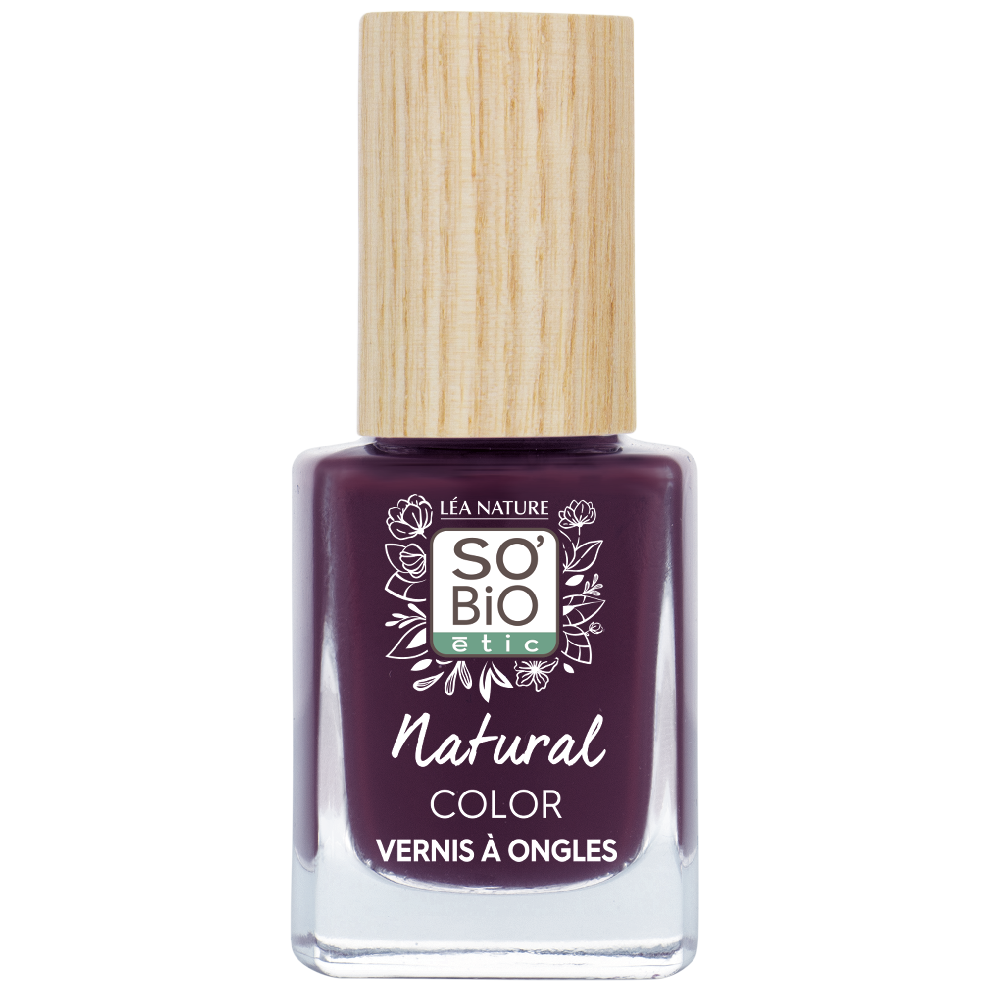 Vernis à ongles, Natural Color - 55 Prune noir - SO BIO ETIC
