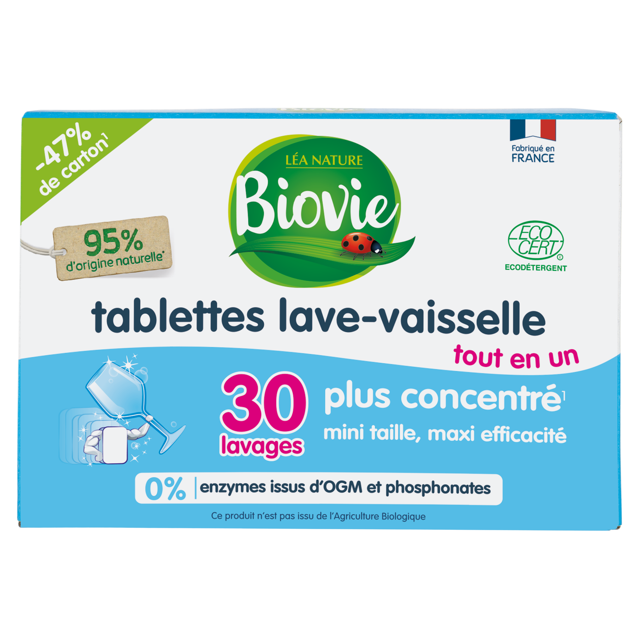 Tablettes lave-vaisselle concentrées tout en un - BIOVIE
