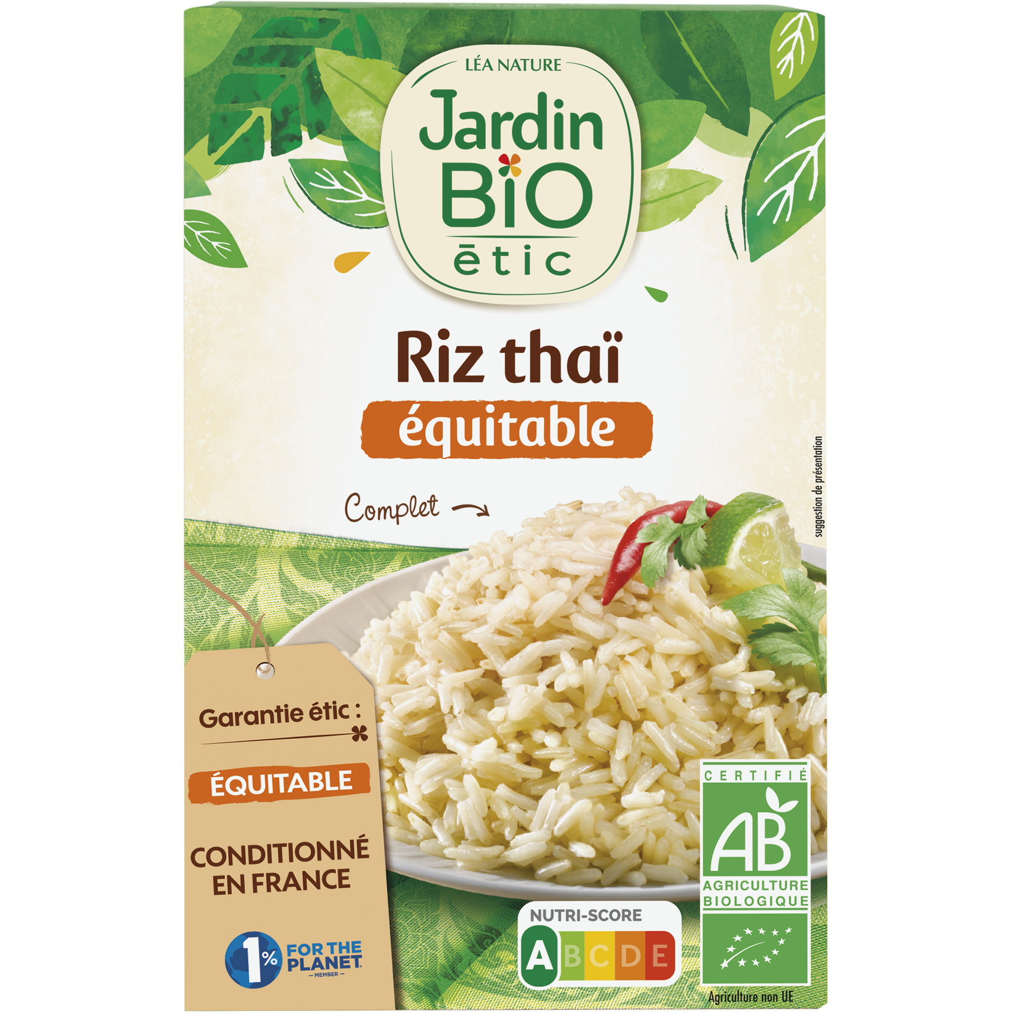 Riz Thaï complet - bio - JARDIN BIO