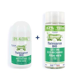 Duo Déodorant et éco-recharge 24h Aloe Vera - NATESSANCE