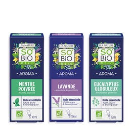 Trio huiles essentielles - Les indispensables - SO BIO ETIC