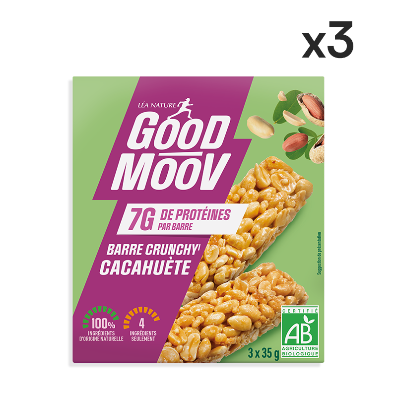Lot de 3 - Barres cacahuètes - GOOD MOOV