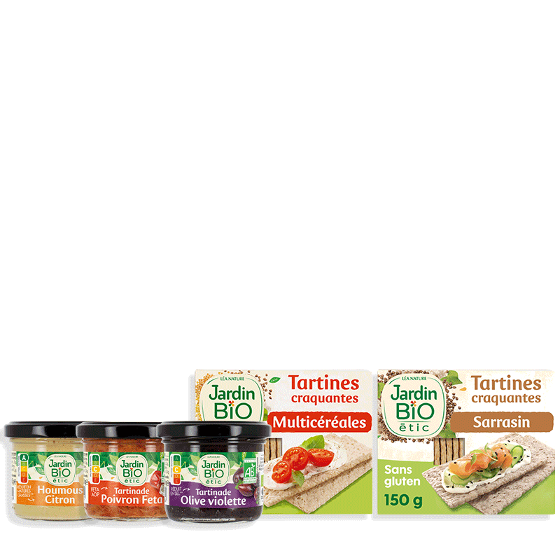 Tartines craquantes apéro – Recette « Convivialité » - JARDIN BIO