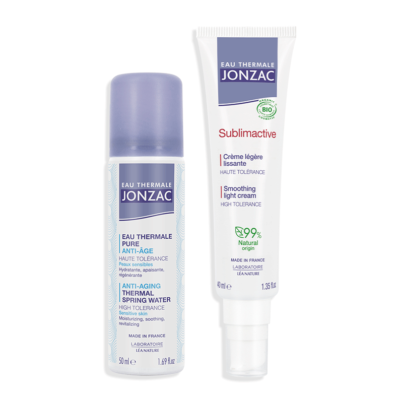 DUO Crème légère + Spray thermal - EAU THERMALE JONZAC