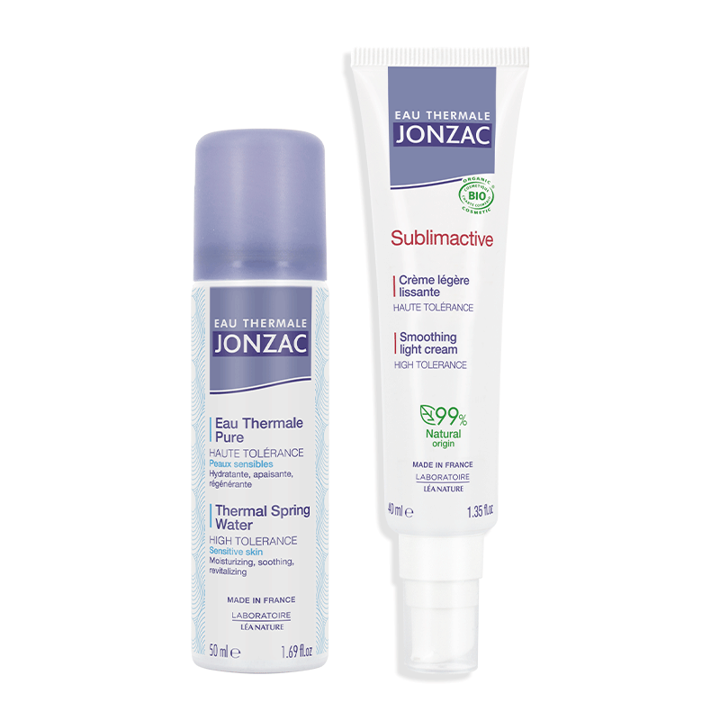 DUO Crème légère + Spray thermal - EAU THERMALE JONZAC