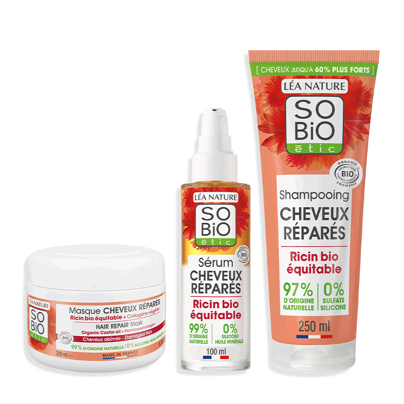 Routine Ricin Bio - Cheveux réparés - SO BIO ETIC