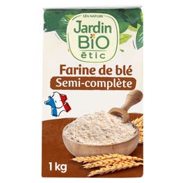 Farine de blé semi complète T80 - bio - JARDIN BIO