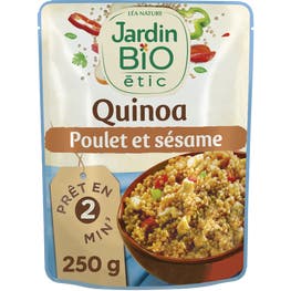 Quinoa poulet sésame - bio - JARDIN BIO
