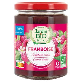 Confiture extra Framboise - bio - JARDIN BIO