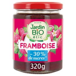 Confiture extra Framboise - bio - JARDIN BIO